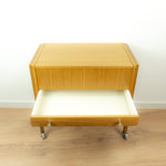 1960s Wooden Midcenturymodern NIGHTSTAND SEWING CART Side Table