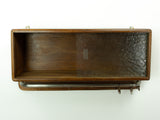 Original 1960s vintage KITCHEN WALL CABINET, ribbed glass sliding doors