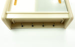 1960s ivory midcentury KITCHEN WALL CABINET white gray sliding doors
