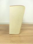 1960s ivory midcentury KITCHEN WALL CABINET white gray sliding doors