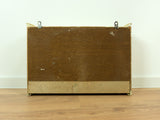 1960s ivory midcentury KITCHEN WALL CABINET white gray sliding doors