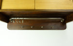 1960s midcentury wooden KITCHEN WALL CABINET sliding doors