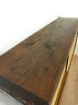 1960s midcentury wooden KITCHEN WALL CABINET sliding doors