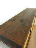 1960s midcentury wooden KITCHEN WALL CABINET sliding doors