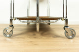1970s Midcentury FOLDING BAR CART 'Dinett', Westgermany