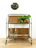 1970s Midcentury FOLDING BAR CART 'Dinett', Westgermany