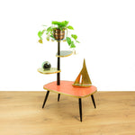 Colorful original 1950s Midcentury 4 TIER PLANT STAND Flower Table