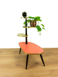 Colorful original 1950s Midcentury 4 TIER PLANT STAND Flower Table