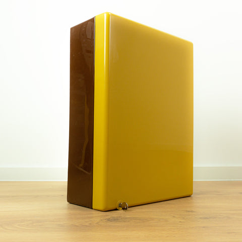 Unused! Curry colored Brown 1970s midcentury MEDICINE CABINET by Allibert