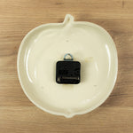 1970s Beige Brown Ceramic Apple Wall Clock by Kienzle Westgermany