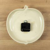 1970s Beige Brown Ceramic Apple Wall Clock by Kienzle Westgermany