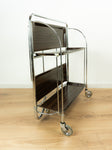 Iconic 1960s midcentury rosewood FOLDING TROLLEY by Bremshey Westgermany