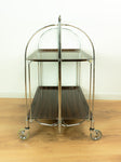 Iconic 1960s midcentury rosewood FOLDING TROLLEY by Bremshey Westgermany
