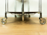 Iconic 1960s midcentury rosewood FOLDING TROLLEY by Bremshey Westgermany