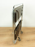 Iconic 1960s midcentury rosewood FOLDING TROLLEY by Bremshey Westgermany