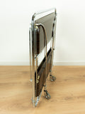 Iconic 1960s midcentury rosewood FOLDING TROLLEY by Bremshey Westgermany