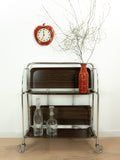 Iconic 1960s midcentury rosewood FOLDING TROLLEY by Bremshey Westgermany