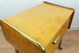 Original 1960s Wooden Midcentury Sewing Cart, Side Table or Nightstand