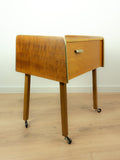 Original 1960s Wooden Midcentury Sewing Cart, Side Table or Nightstand