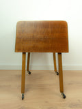 Original 1960s Wooden Midcentury Sewing Cart, Side Table or Nightstand