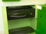XXL bicolor green 80s Illuminated Mirrored Doors Medicine Cabinet