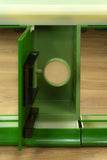 XXL bicolor green 80s Illuminated Mirrored Doors Medicine Cabinet