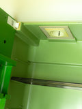 XXL bicolor green 80s Illuminated Mirrored Doors Medicine Cabinet