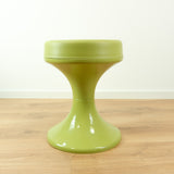 Green Space Age Midcentury Stool - Outdoor Indoor Seat by Emsa Westgermany