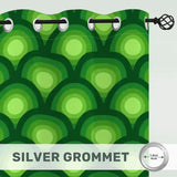 Midcentury Modern Peacock Eye Blackout Curtains: 70s Retro Multi Sizes