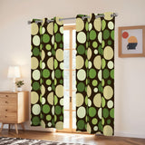 Midcentury Modern Blackout Curtains: 70s Retro Multi Sizes Drapes