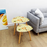 Atomic 60s Retro Tripod Nesting Table Set - Pastel Colors Midcentury Home