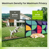 Retro 60s Outdoor Privacy Screen – Waterproof Fence Patio & Balcony