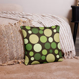 60s Polka Dots Plant Pot with Wooden Legs: Nordic Retro Midcentury