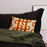 Groovy 70s Retro Throw Pillow, Midcentury Style Home Decor