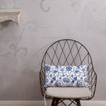 Vintage Look MARITIME BLUE WHITE Premium Pillow, Coastal Seaside Living Sailor Home Decor