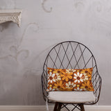 Bold Floral 70s Premium Pillow, Flower Power Midcentury Style Home Accent