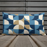 Midcentury Modern Placemats – Blue Retro Double Sided Heat Proof