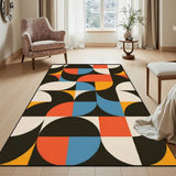 Area Rug Floor Carpet (5:3) abstractgeometric60s70smax - 60’’x36’’ - Rugs & Mats
