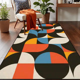 Area Rug Floor Carpet (5:3) abstractgeometric60s70smax - 60’’x36’’ - Rugs & Mats