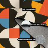Area Rug Floor Carpet (5:3) abstractgeometric60s70smax - 60’’x36’’ - Rugs & Mats