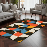 Area Rug Floor Carpet (5:3) abstractgeometric60s70smax - 60’’x36’’ - Rugs & Mats