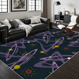 Area Rug with White Border 48’’x72’’ Atomic Mid Century Pattern Vol 1 (10) - 48’’x72’’ - retro rug