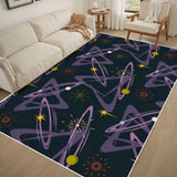 Area Rug with White Border 48’’x72’’ Atomic Mid Century Pattern Vol 1 (10) - retro rug