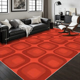 Area Rug with White Border 48’’x72’’ bwhanddrawnfishes Atomic Mid Century Pattern Vol 1 (10) Mid Century Modern