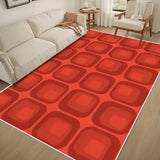 Area Rug with White Border 48’’x72’’ bwhanddrawnfishes Atomic Mid Century Pattern Vol 1 (10) Mid Century Modern