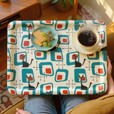 Atomic Cat 60s Lap Tray – Retro Plastic Serving Tray for Dinner or Drinks - Groß (43 x 33 cm) - Trays