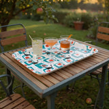 Atomic Cat 60s Lap Tray – Retro Plastic Serving Tray for Dinner or Drinks - Groß (43 x 33 cm) - Trays
