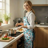 Atomic Cat Kitchen Apron – Retro 50s 60s Design with Utility Pocket - retro kitchen