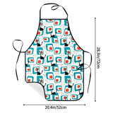 Atomic Cat Kitchen Apron – Retro 50s 60s Design with Utility Pocket - retro kitchen