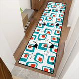 Atomic Cats Midcentury Runner Rug – Retro 50s 60s Vintage Patterns - retro runner